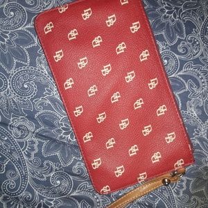 Dooney & Bourke red wristlet